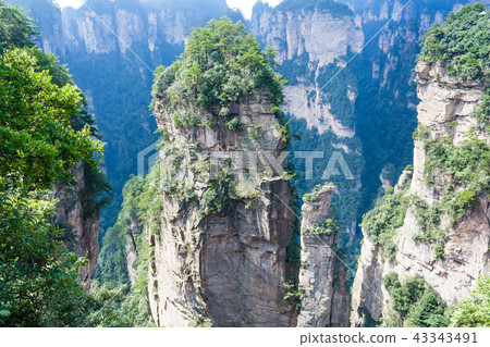 Mountain landscape zhangjiajie national park china 43343491