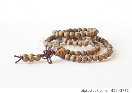 one Item brown prayer beads closeup one Item brown prayer beads closeup 43343772