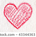 Red heart 43344363