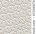 Wedding Lace Pattern. Light White Color 43344474