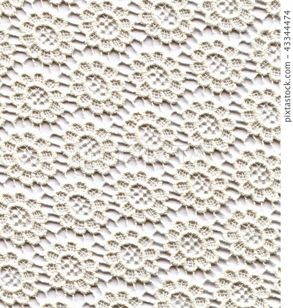 Wedding Lace Pattern. Light White Color 43344474