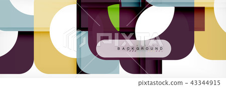 Geometric squares abstract banner. Vector illustration for business brochure or flyer, presentation Geometric squares abstract banner. Vector illustration for business brochure or flyer, presentation 43344915