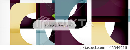 Geometric squares abstract banner. Vector illustration for business brochure or flyer, presentation Geometric squares abstract banner. Vector illustration for business brochure or flyer, presentation 43344916