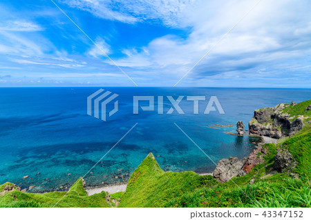 夏天的夏天/北海道積丹鎮的積丹藍色海角 43347152