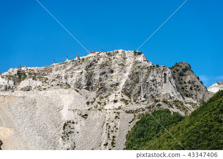 Quarry of white Carrara Marble - Apuan Alps Italy 43347406