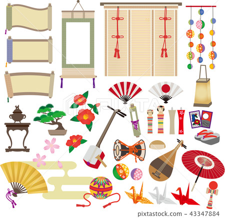 Japanese set of things 43347884