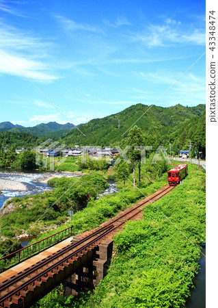 沿著Nagara河運行的Nagara河鐵路 43348474