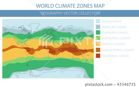 World climate zones map elements 43348735