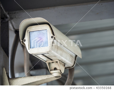 CCTV security camera installed in airport CCTV security camera installed in airport 43350168