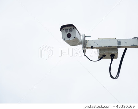 CCTV security camera installed in airport CCTV security camera installed in airport 43350169