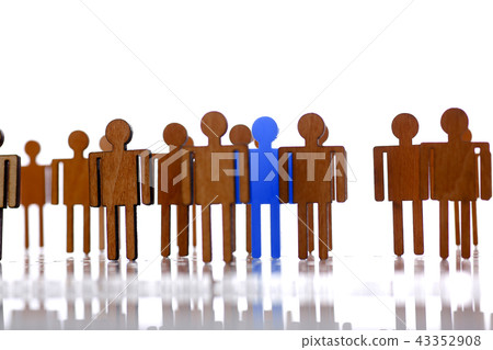 Little plastic blue toy figure stand out Little plastic blue toy figure stand out 43352908