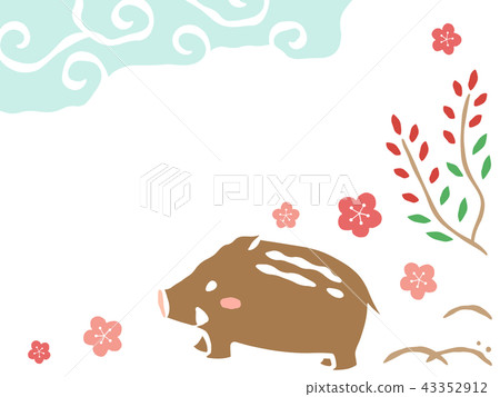 A stamp-like frame of a rose 43352912