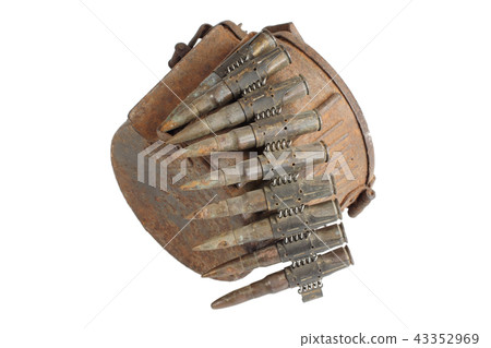 old rusty machine gun ammunition case old rusty machine gun ammunition case 43352969