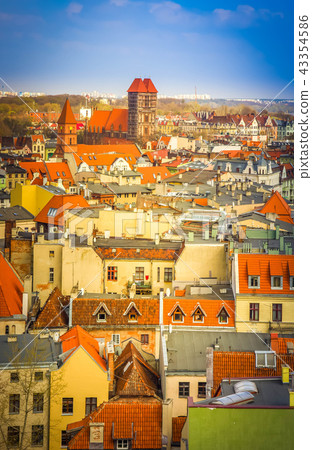 roofs of old town,  Torun, Poland 43354586