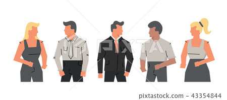 Office people discuss about social network, news, chat. Vector communication concept dialogue of man Office people discuss about social network, news, chat. Vector communication concept dialogue of man 43354844