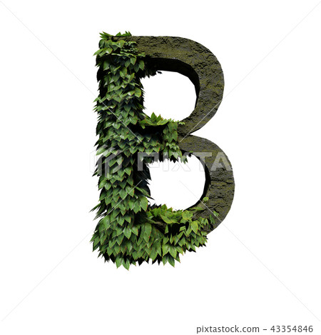 Stone foliage letter B Stone foliage letter B 43354846