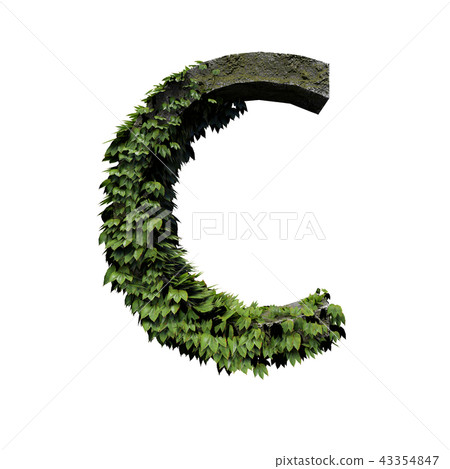 Stone foliage letter C Stone foliage letter C 43354847