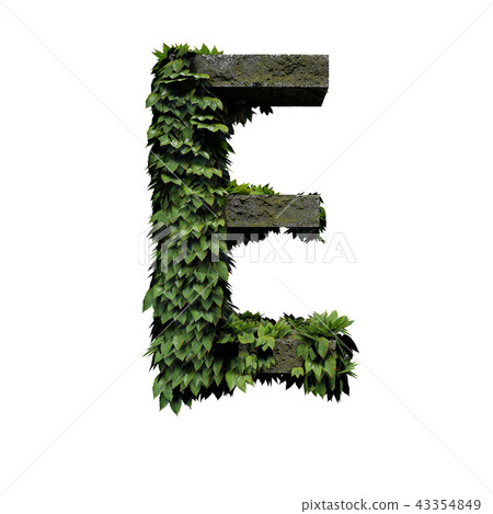 Stone foliage letter E 43354849