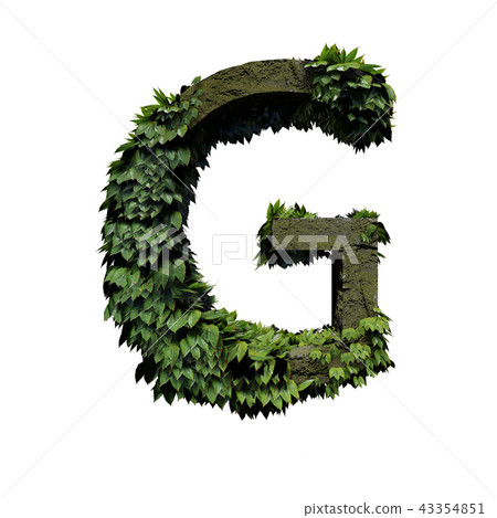 Stone foliage letter G Stone foliage letter G 43354851