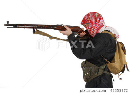 mujahid with rifle 43355572