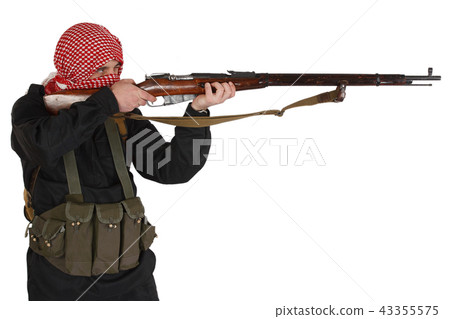 mujahid with rifle 43355575