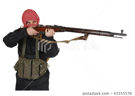 mujahid with rifle mujahid with rifle 43355576