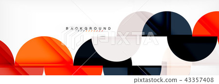 Circle abstract background, geometric illustration Circle abstract background, geometric illustration 43357408