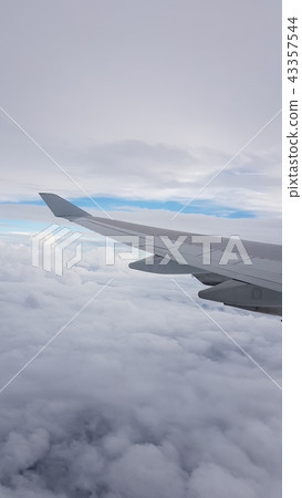 Sky and airplane 43357544