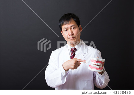 Middle Male in White Coat Middle Male in White Coat 43358486