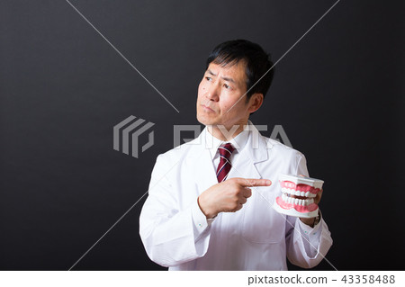 Middle Male in White Coat Middle Male in White Coat 43358488