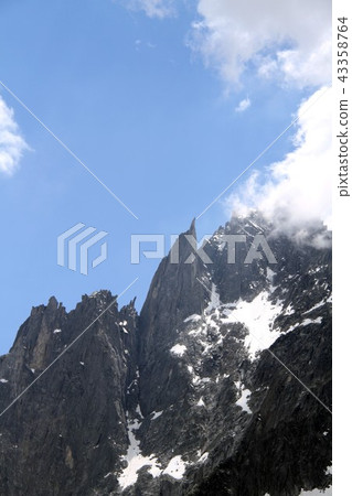 Needle peak of Mont Blanc massif Needle peak of Mont Blanc massif 43358764