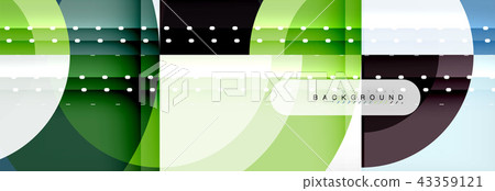 Vector circular geometric abstract background 43359121