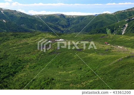 North Alps Unnohira Walk around the last unexplored area of Japan The view from the grandfather's mountain Tarohei over the Unnohirayama Zhuang 43361200