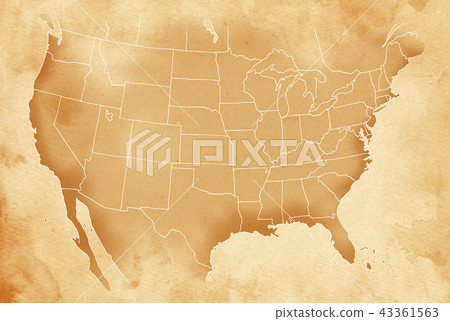 Hand Drawn Map Old Map Texture Stock Illustration