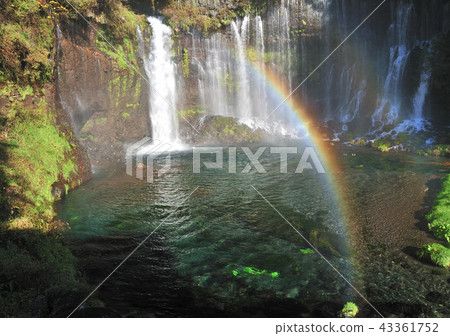 Shiraito Falls and Rainbow -17011 Shiraito Falls and Rainbow -17011 43361752