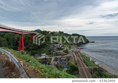 A view with Yoneyama Ohashi and the sea Niigata Prefecture Amagasaki A view with Yoneyama Ohashi and the sea Niigata Prefecture Amagasaki 43362404