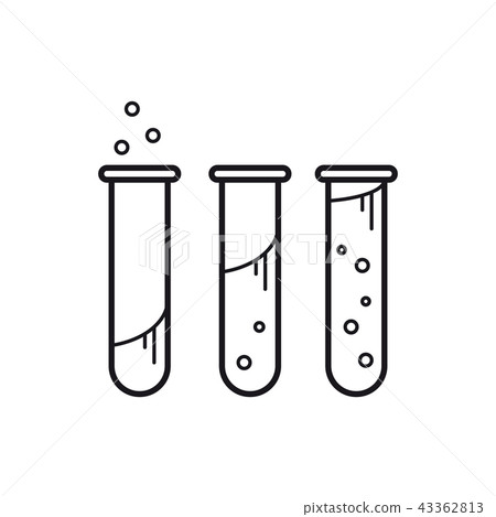 Three medical test tubes Three medical test tubes 43362813