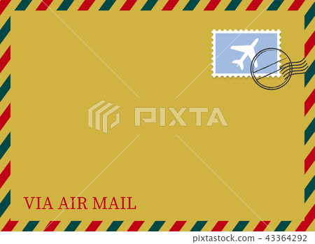 Illustration background of airmail (crafted place, stamp, postmarked) vector data | Airmail Illustration background of airmail (crafted place, stamp, postmarked) vector data | Airmail 43364292