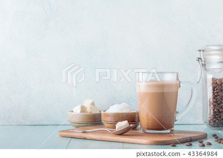 Bulletproof coffee, blended with organic butter Bulletproof coffee, blended with organic butter 43364984