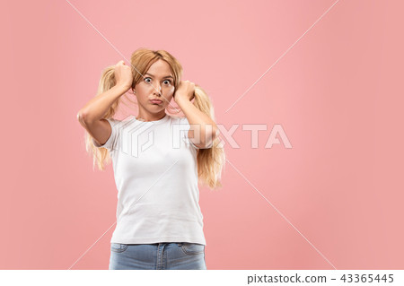 The squint eyed woman with weird expression 43365445