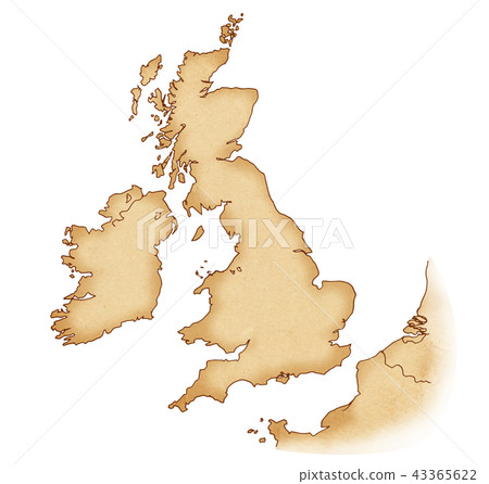 Hand drawn map old map texture - Stock Illustration [43365622] - PIXTA