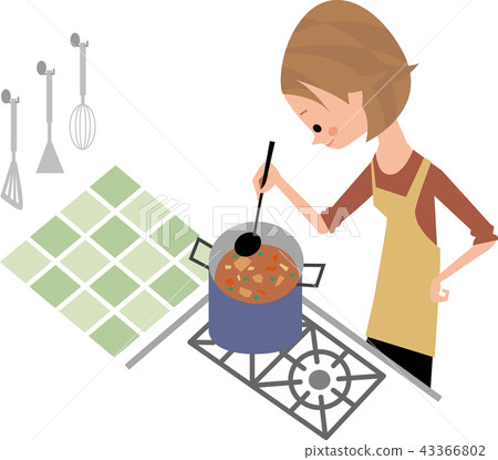 Woman cooking Woman cooking 43366802