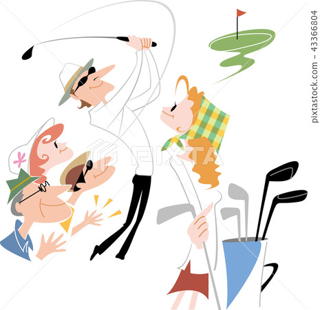 Golf scene 43366804