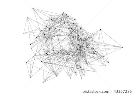 Black digital data and network connection triangle lines in tech Black digital data and network connection triangle lines in tech 43367286