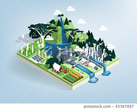 vector of renewable energy future world concept vector of renewable energy future world concept 43367897