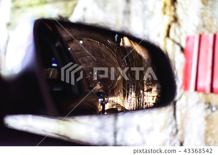Traffic jam in Balea tunnel Traffic jam in Balea tunnel 43368542