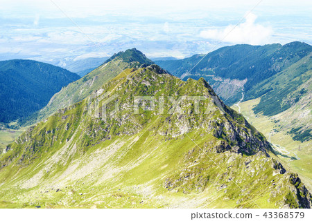 Fagaras Mountains from top view Fagaras Mountains from top view 43368579
