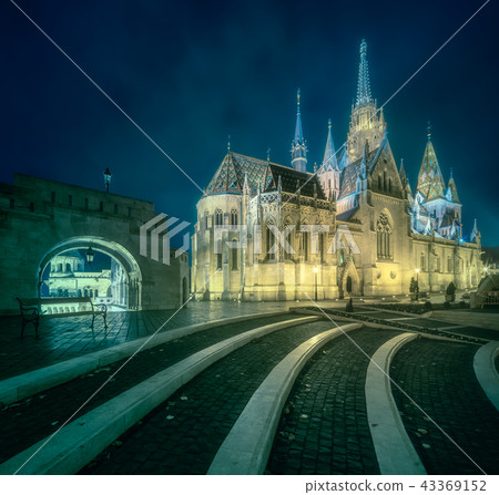 Fishermen's bastion in Budapest, Hungary 43369152