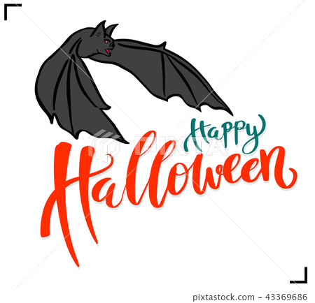 Happy Halloween vector lettering Happy Halloween vector lettering 43369686