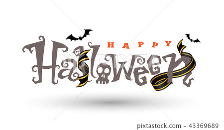 Happy Halloween vector lettering Happy Halloween vector lettering 43369689